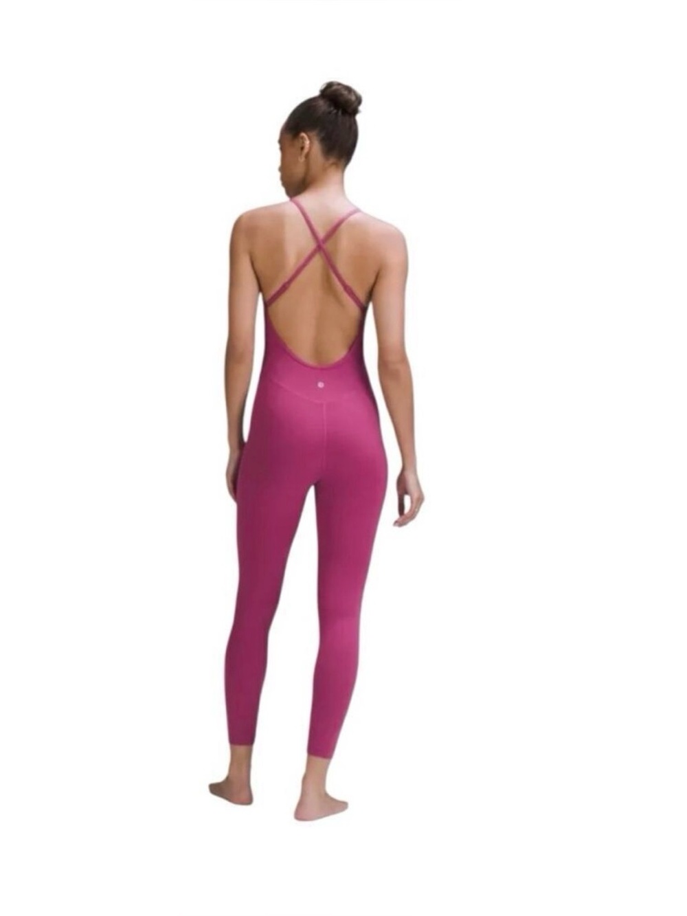 NWOT Lululemon Align Cross-Back Bodysuit, Washed Mauve, Size 4
